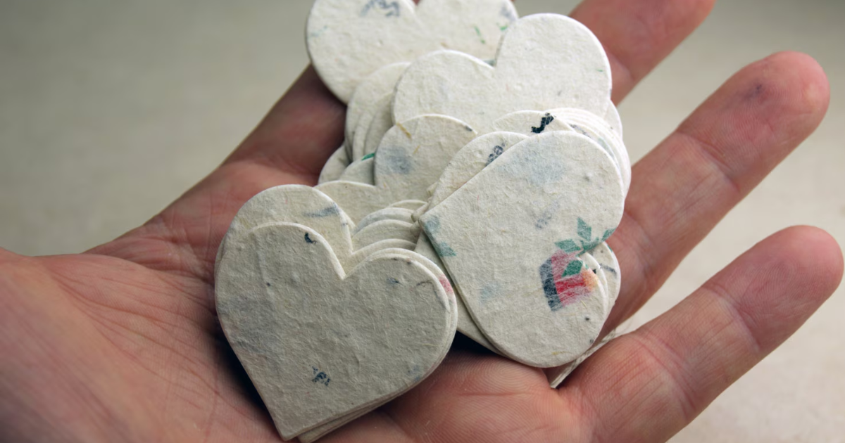 Plantable Seed Paper Heart