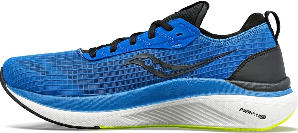 Saucony Men s Freedom Crossport Sneaker blue, black, and white sneaker