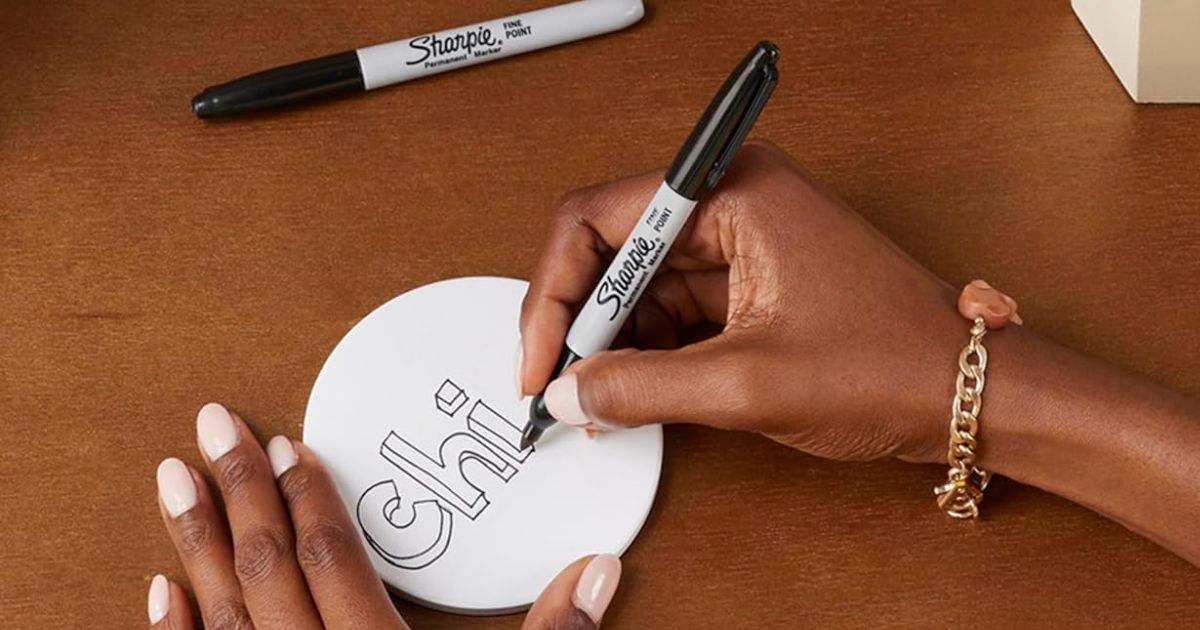 Sharpie Marker person using a Sharpie marker