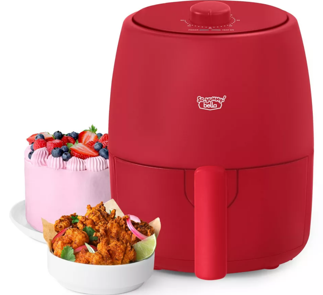 So Yummy by Bella Air Fryer red air fryer