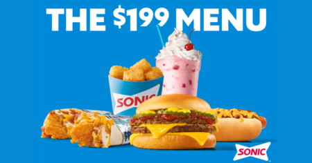 Sonic $1.99 Menu