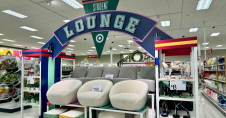 student lounge display at Target