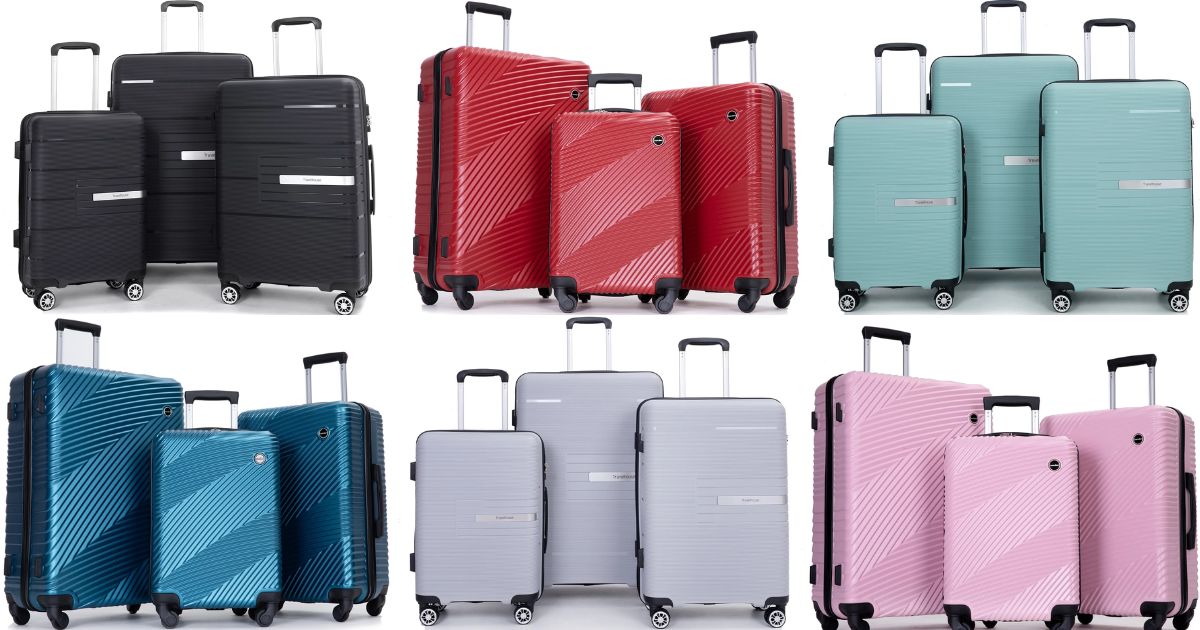 six sets of luggage