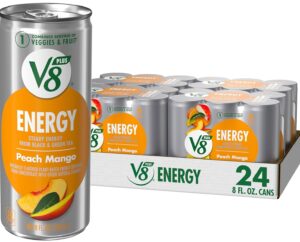 V8 energy peach mango