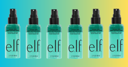 e l f Power Grip Dewy Setting Spray Sample