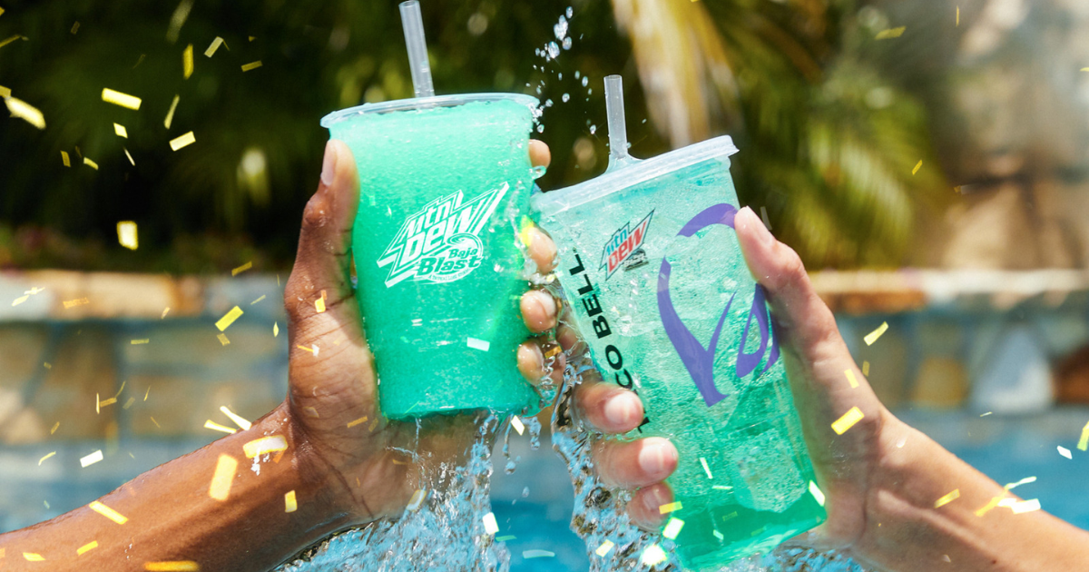 taco bell baja blast freeze and fountain drink