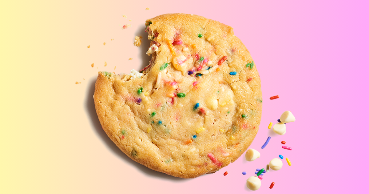 $1 Confetti Deluxe Cookie at Insomnia Cookie