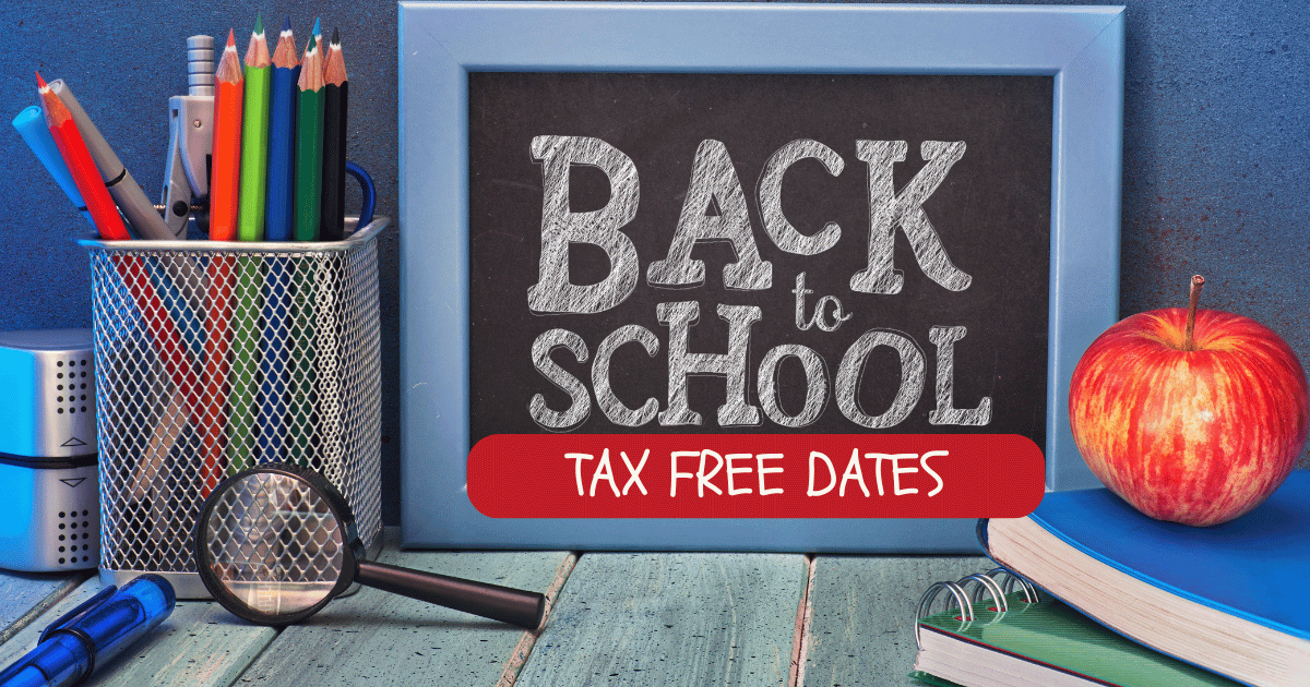 Back to school Tax free 2025 Back to school Tax free 2025