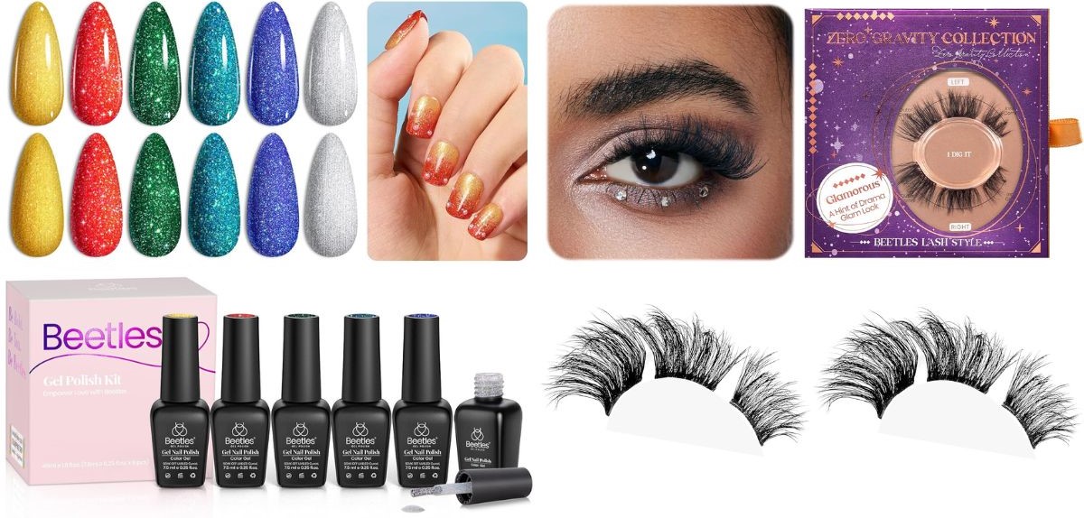 nail polish and lashes