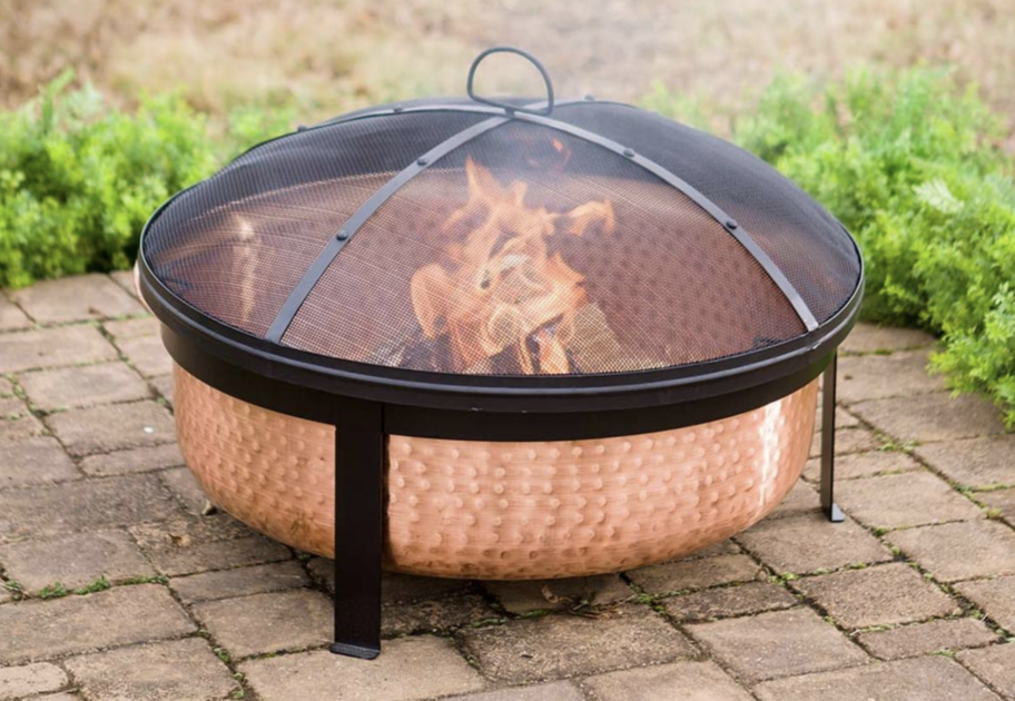 Better Homes Gardens Wood Burning Copper Fire Pit 30 inch diameter and 22 inch Height