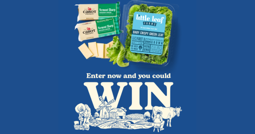 Cabot Creamery and Little Leaf Farms Farm To Table Giveaway