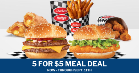 Checkers Rally s 5 for $5 Meal Deal Best Value Ever!