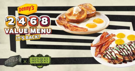 Denny’s Reveals Beetlejuice Themed Menus—Available Now!