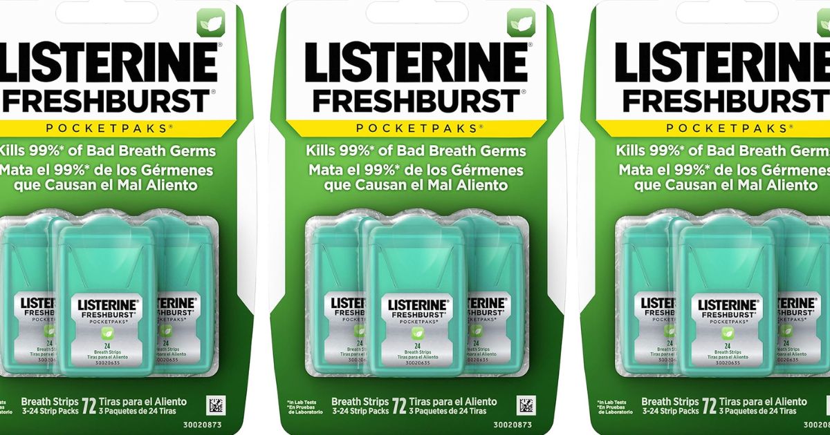 row of Listerine Pocketpaks
