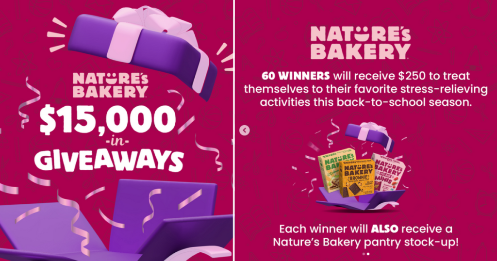 Nature s Bakery Back To School Giveaway