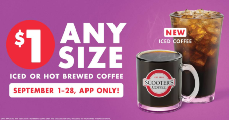 Scooter s Coffee $1 Any Size Coffee via Mobile App