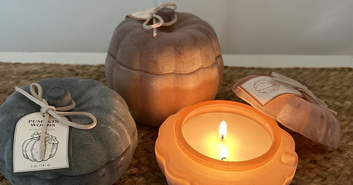 Target Pumpkin Candles glass pumpkin candles