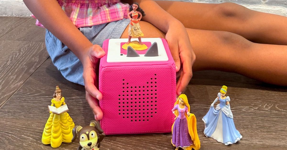 Tonies Figures Tonies figures next to and on a Tonie box