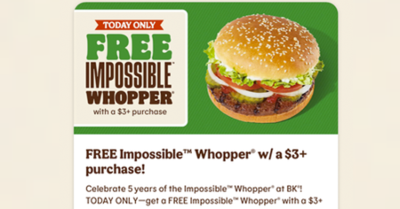 impossible whopper offer