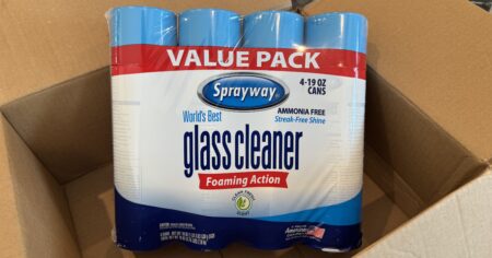 Photo of Sprayway Glass Cleaner in an Amazon Box