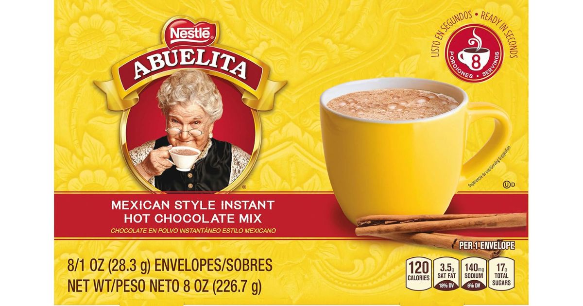 Abuelita Hot Chocolate Mix box of Abuelita Hot Chocolate Mix