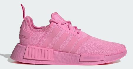 solid pink adidas sneaker