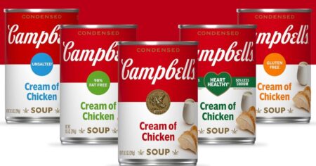 Campbell s Cream of Chicken cans