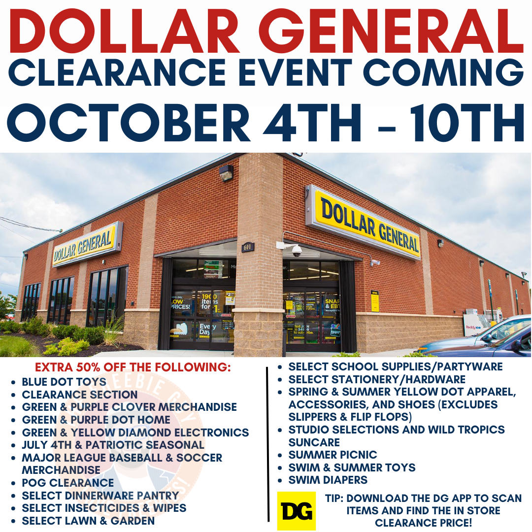 DG Seasonal Core Clearance Event DG Seasonal Core Clearance Event