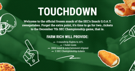 Farm Rich SEC Championship Game Sweepstakes