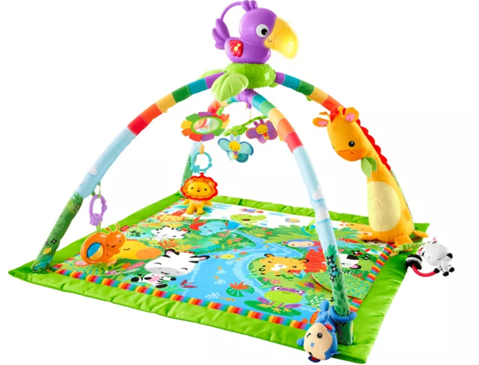 rainforest themed baby playmat