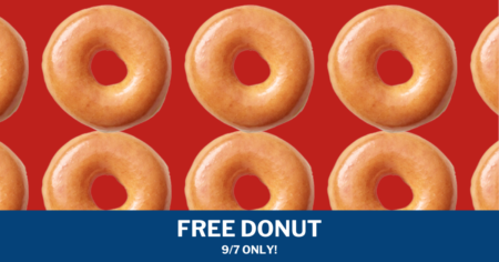 Free Original Glazed Donut 97 Only