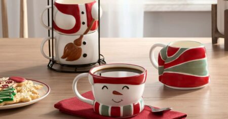 snowman mug set