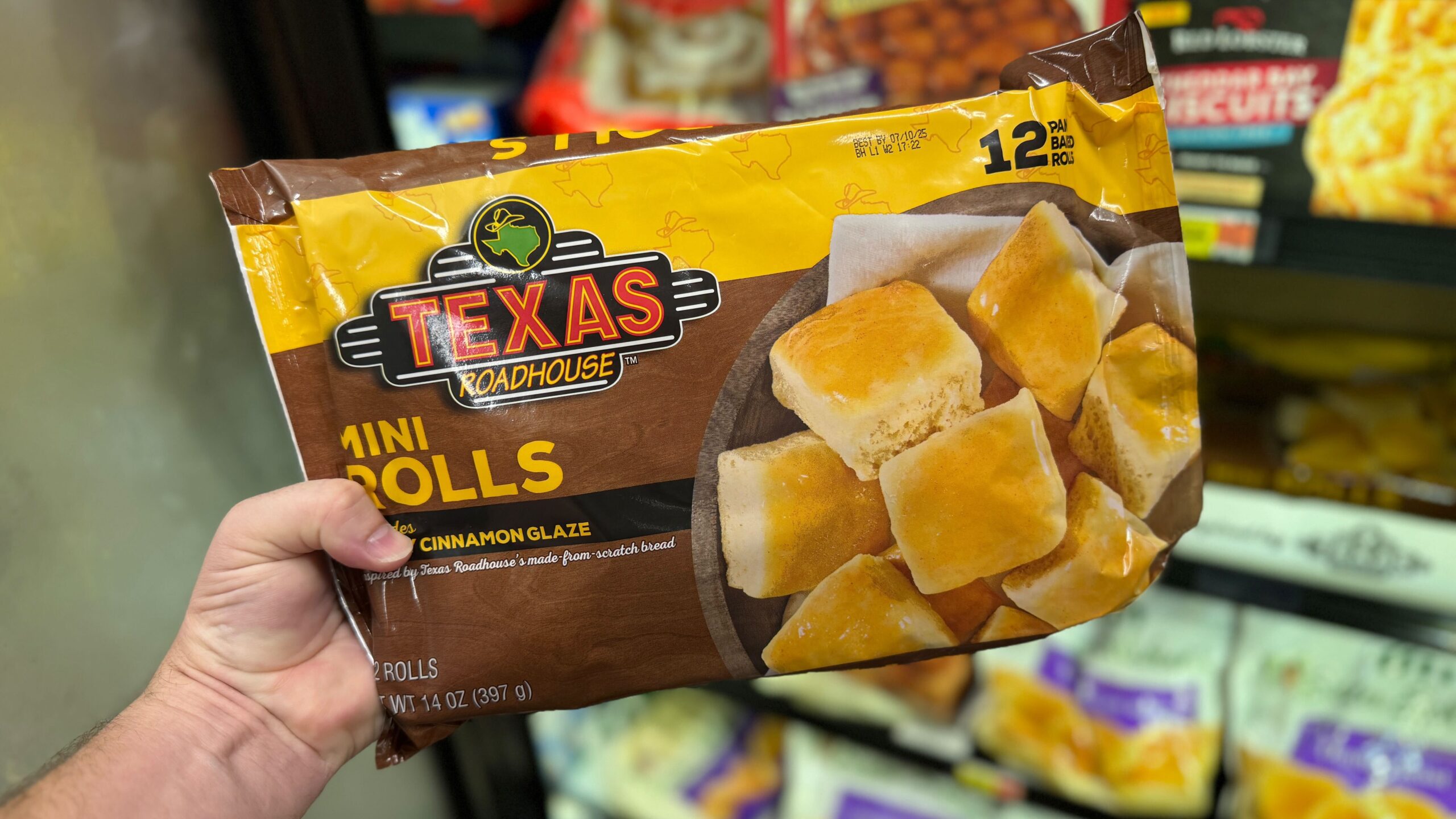 Texas Roadhouse Mini Rolls with Honey Cinnamon Glaze, 12 Count 