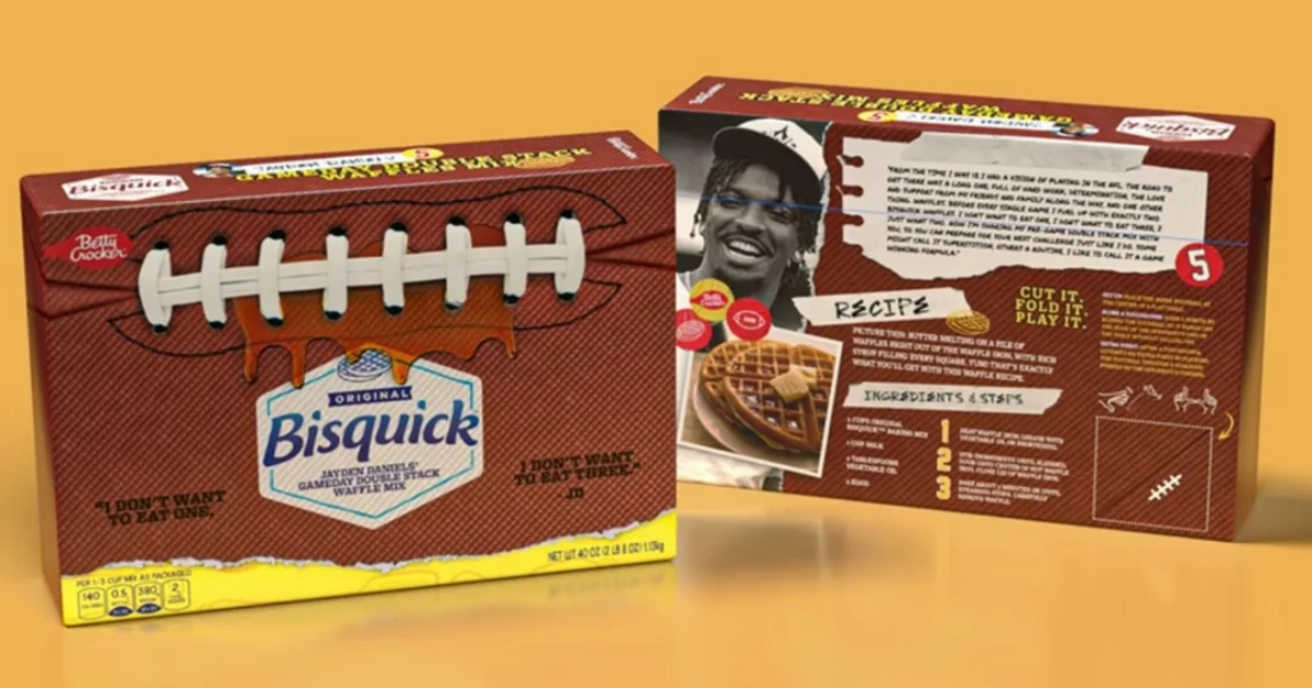 Jayden Daniels Game Day Bisquick Double Stack Waffle Mix Giveaway