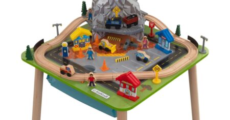 Train table with accessories