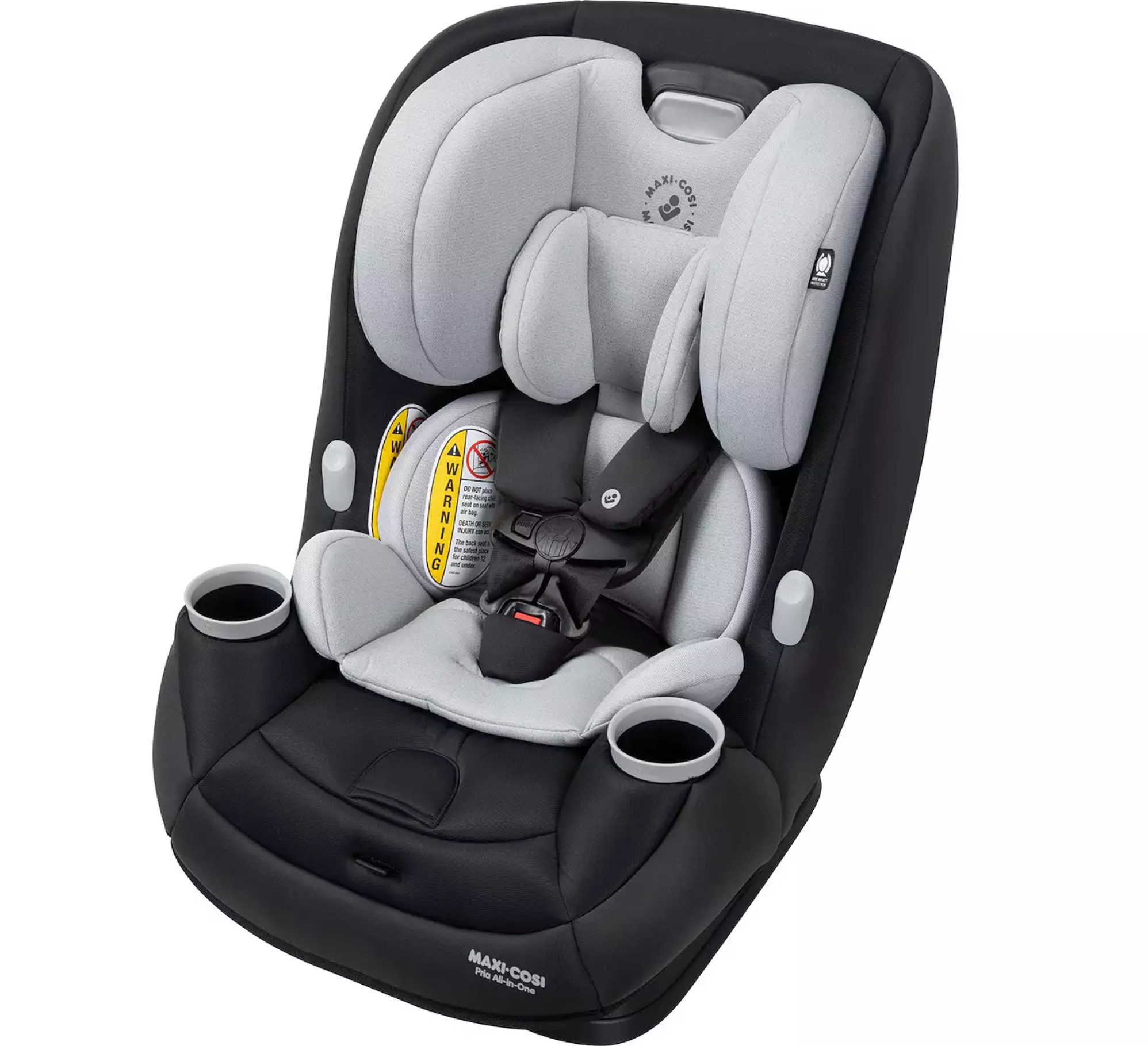 black and grey carseat
