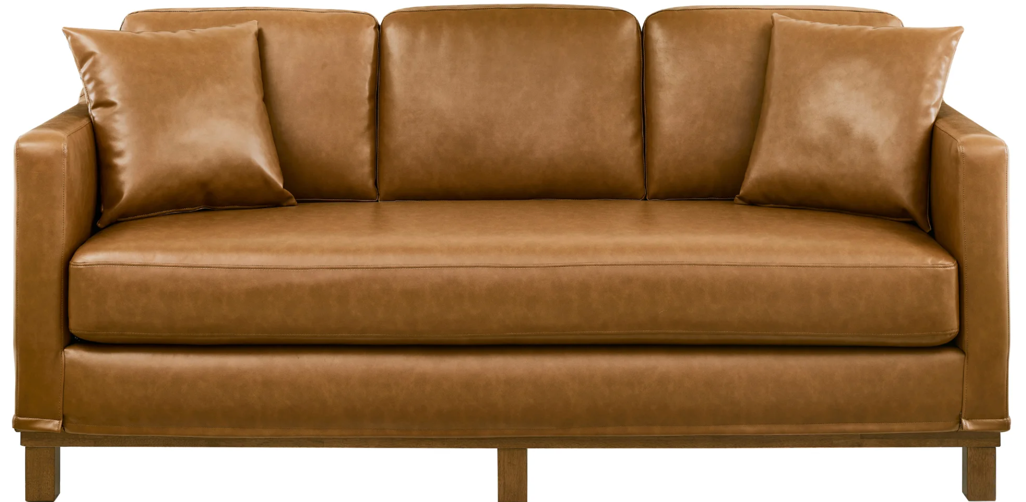 Mayview Sofa brown leather sofa