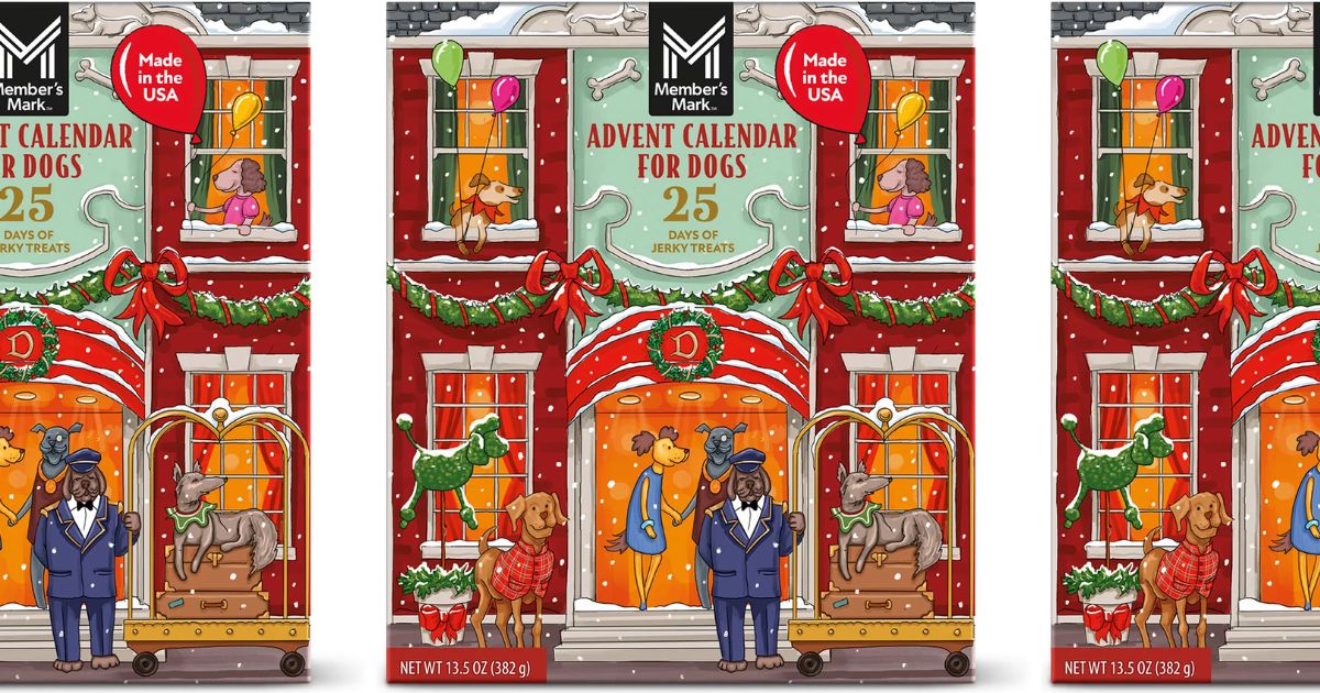 Member s Mark Advent Calendar for Dogs row of dog advent calendars