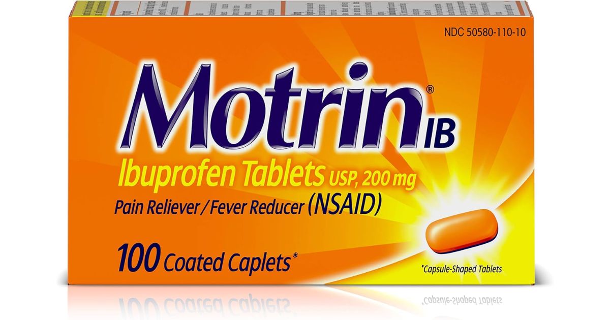 Motrin box of Motrin