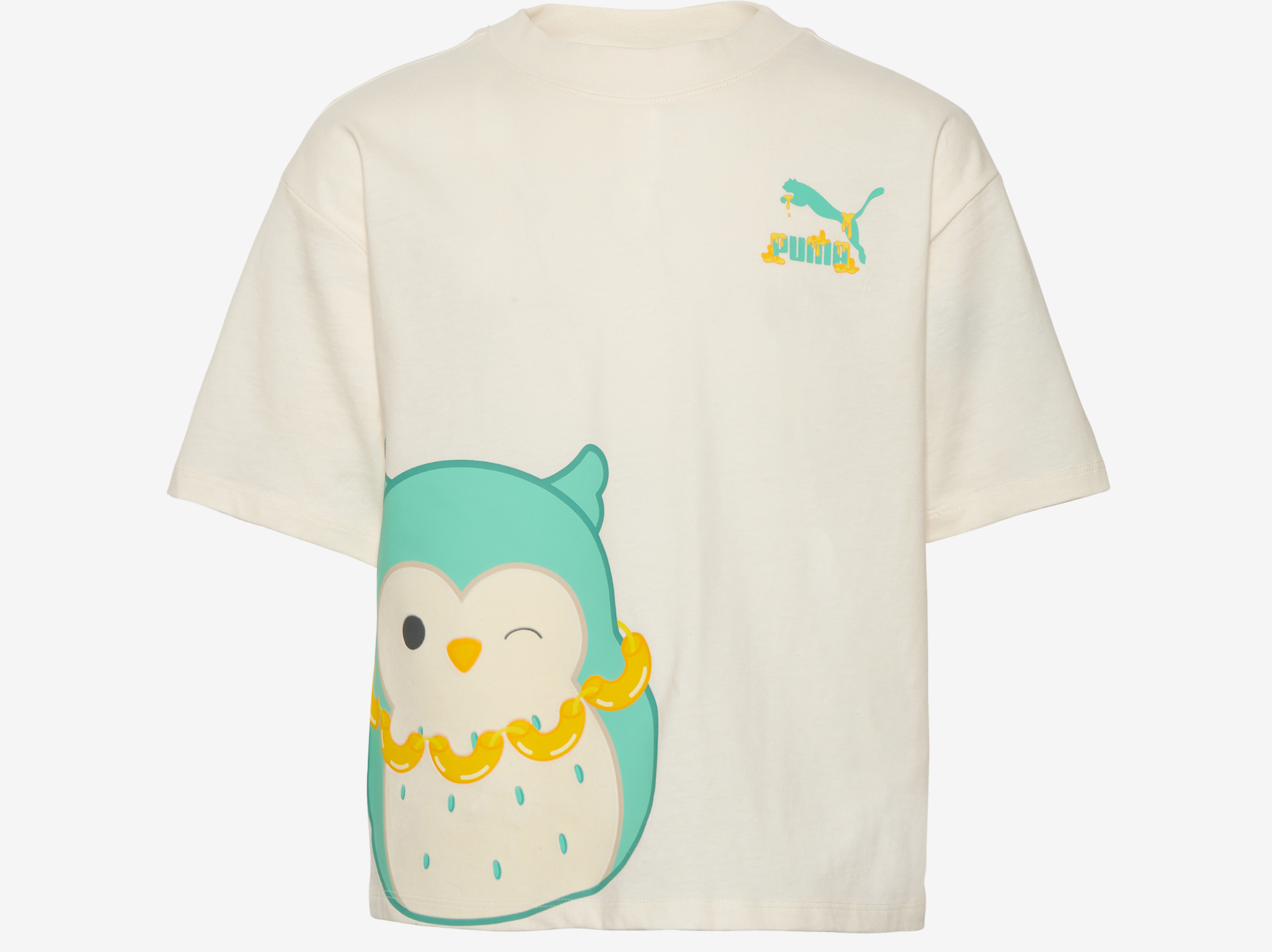 PUMA x Squishmallows Jersey Fashion T Shirt shirt with a Squishmallow on it