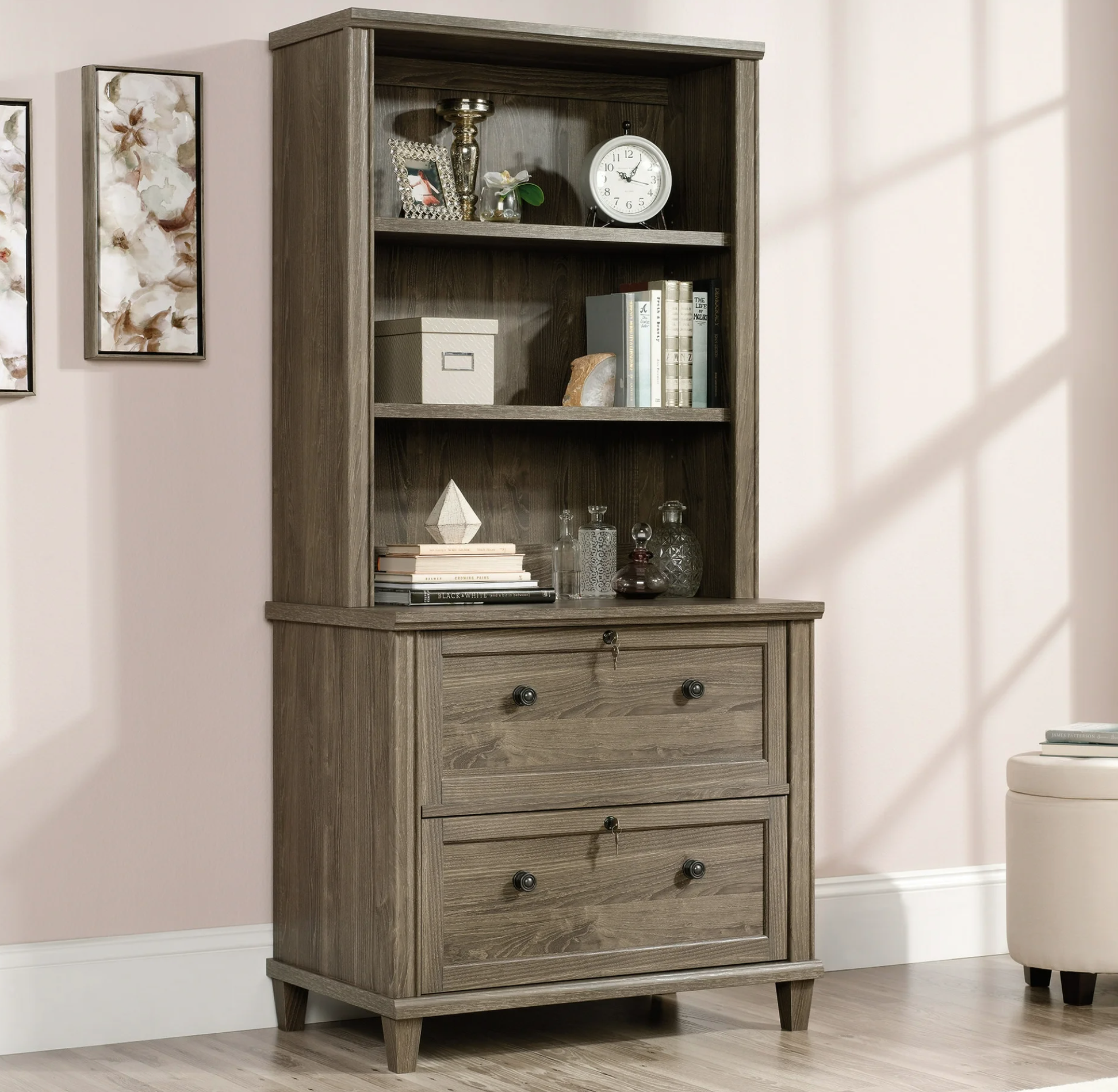 Sauder Hammond Library Bookcase Hutch Sauder Hammond Library Bookcase Hutch