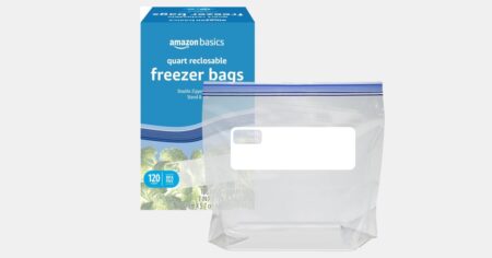 amazon basics freezer bags