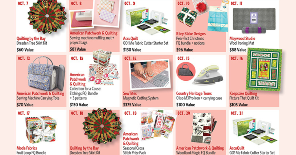 American Patchwork Quilting Happy Holidays Daily Sweepstakes