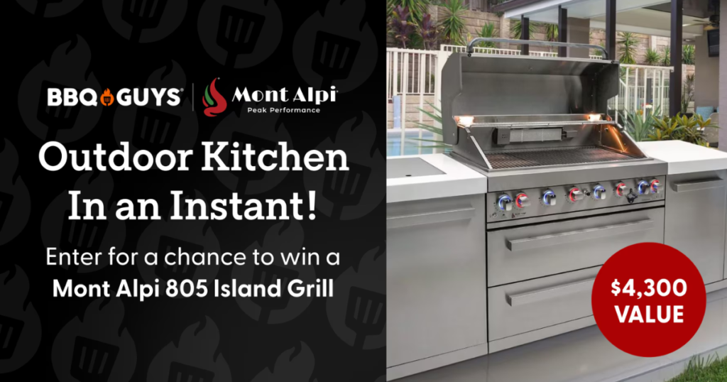 BBQ Guys x Mont Alpi Outdoor Kitchen Sweepstakes