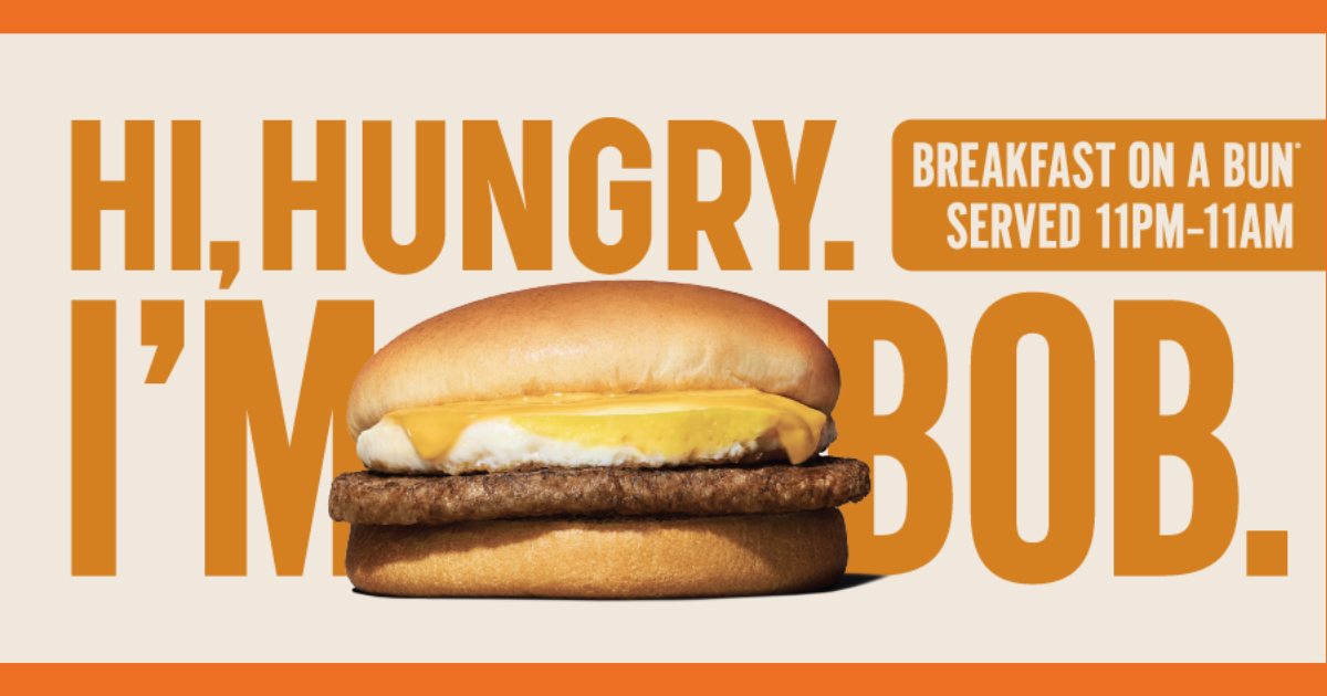 Free Breakfast On A Bun for Bobs at Whataburger!