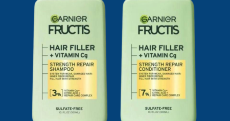 Garnier Fructis Hair Filler Vitamin Cg Strength Repair Shampoo and Conditioner Sample