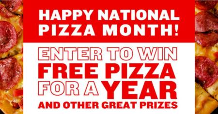 Hunt Brothers Pizza Free Pizza for a Year” Sweepstakes