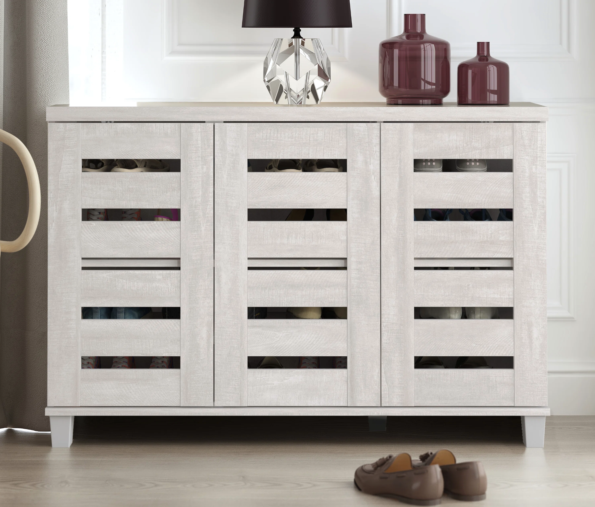 Lismore 16 Pair Shoe Storage Cabinet shoe storage cabinet