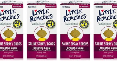 row of Little Remedies saline sprays