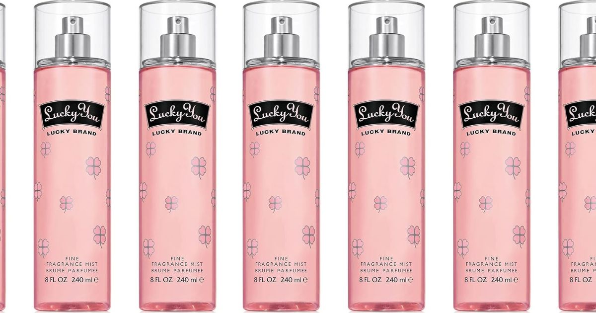row of Lucky You Body Mists